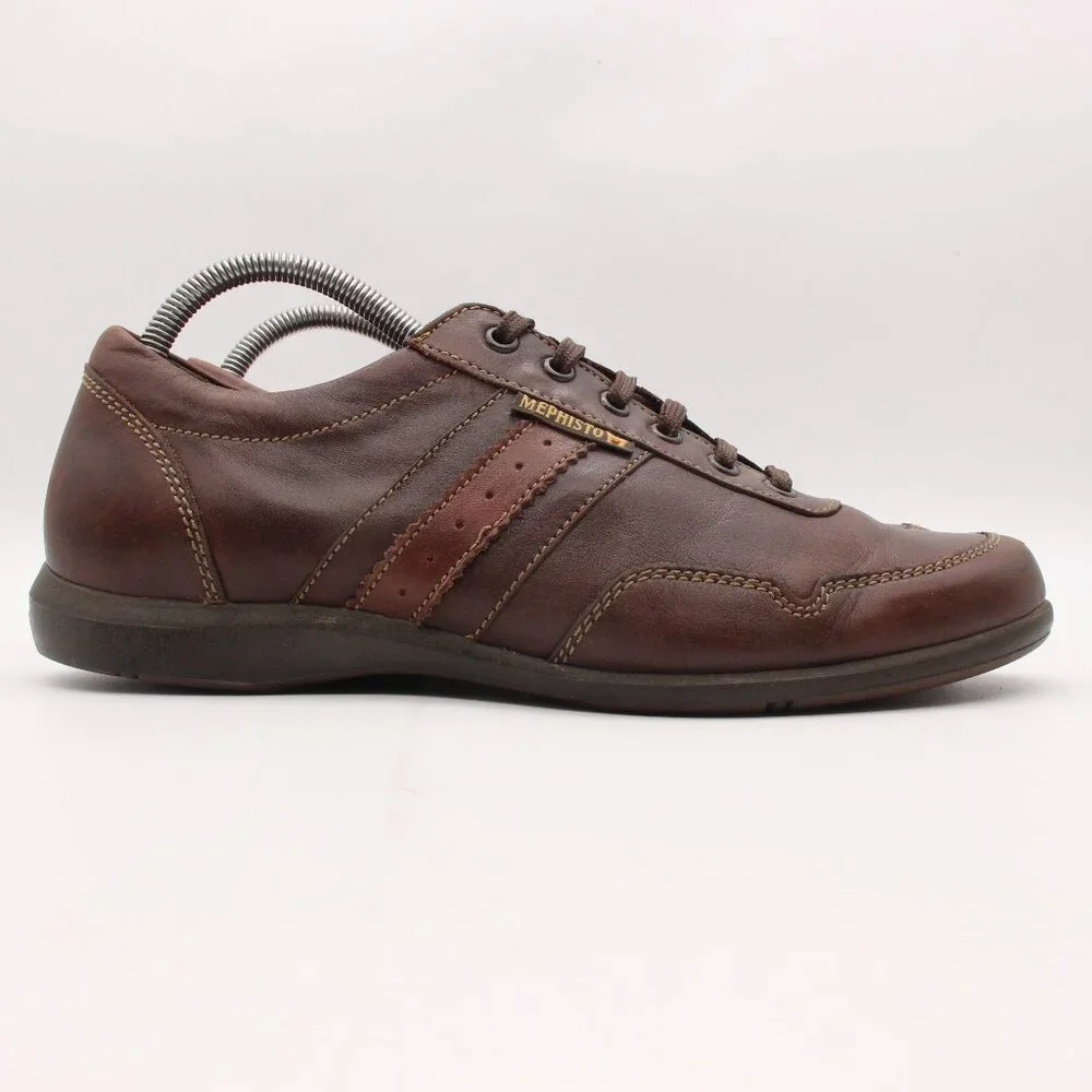 Mephisto Bonito Air Jet Men’s Size 8 Comfort Walking Shoes Brown Leather